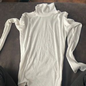 White long sleeve turtleneck